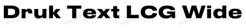 Druk Text LCG Wide M字体转换